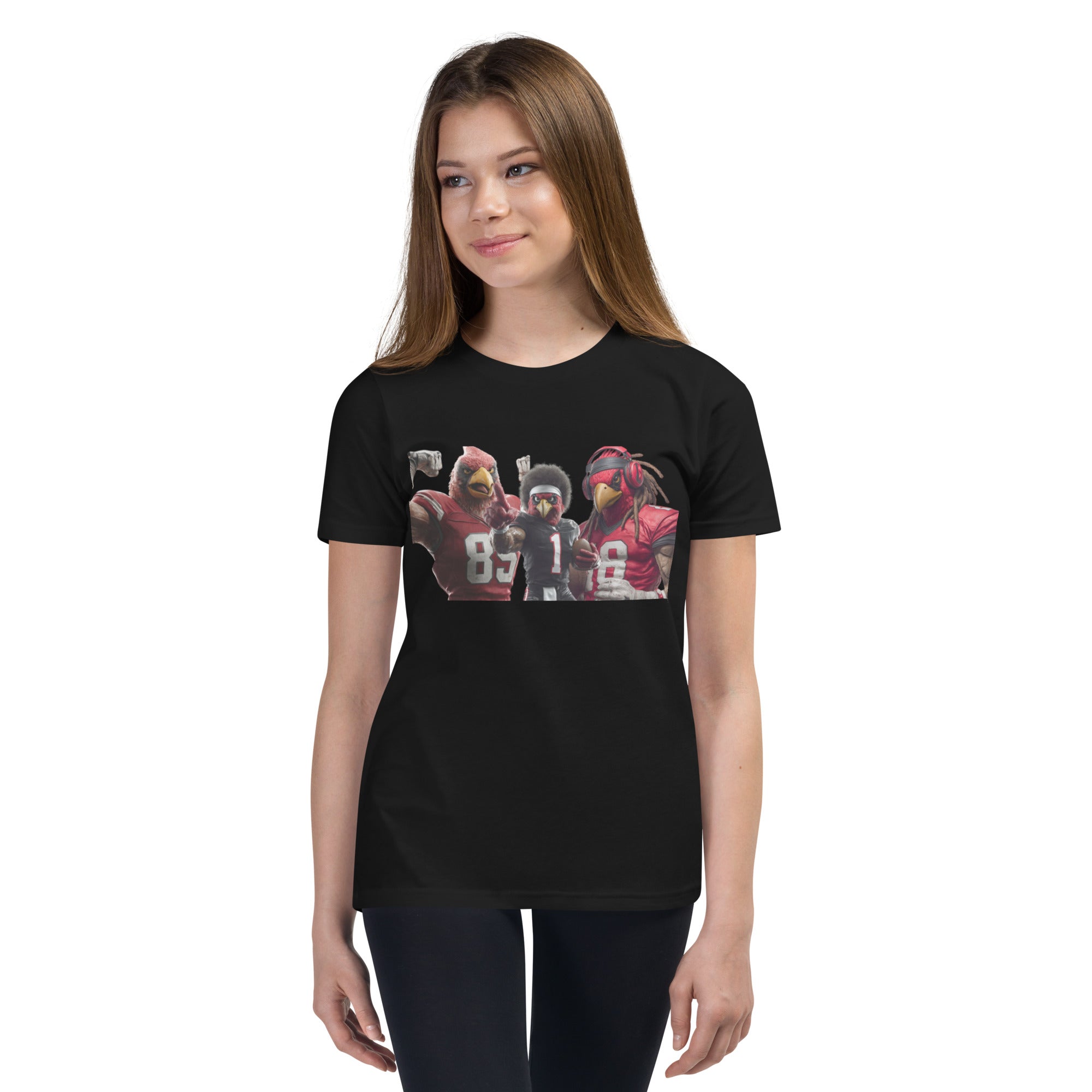 Cardina 13 K Youth Short Sleeve T-Shirt Black