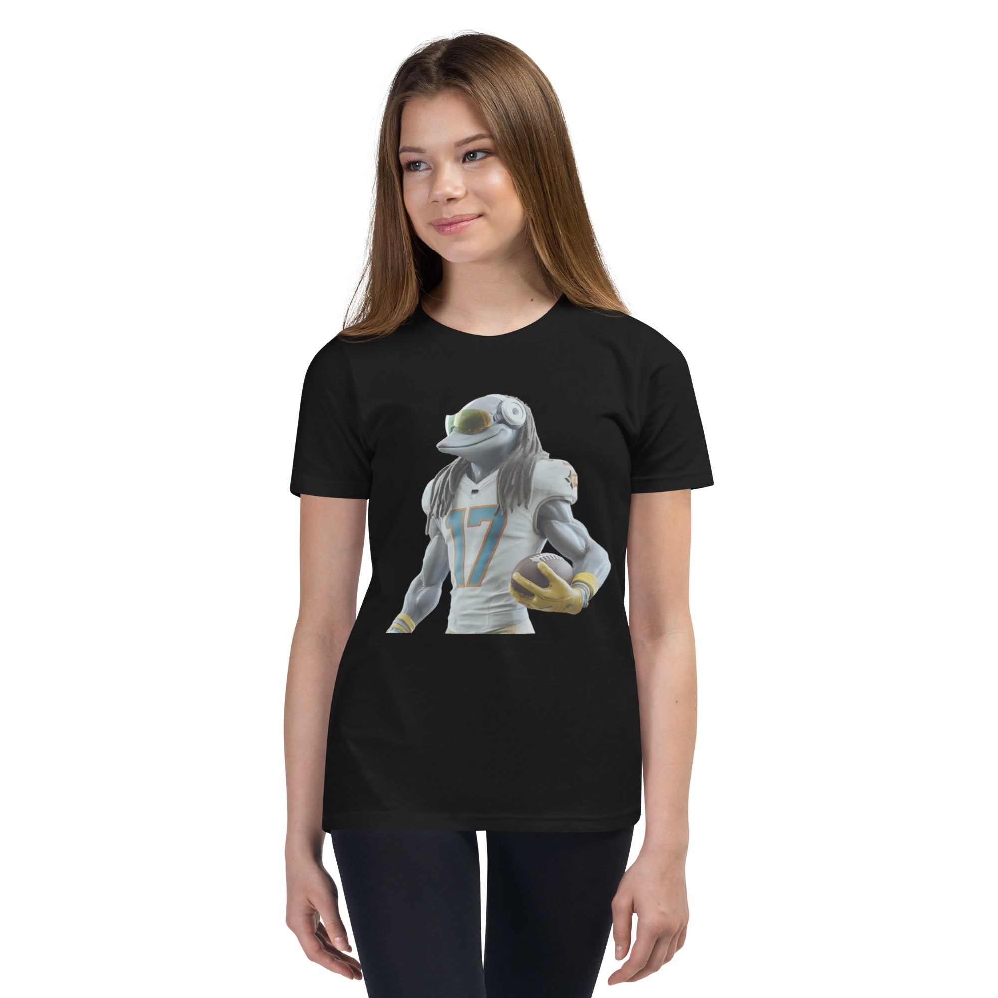 Dolphin 5 K Youth Short Sleeve T-Shirt Black