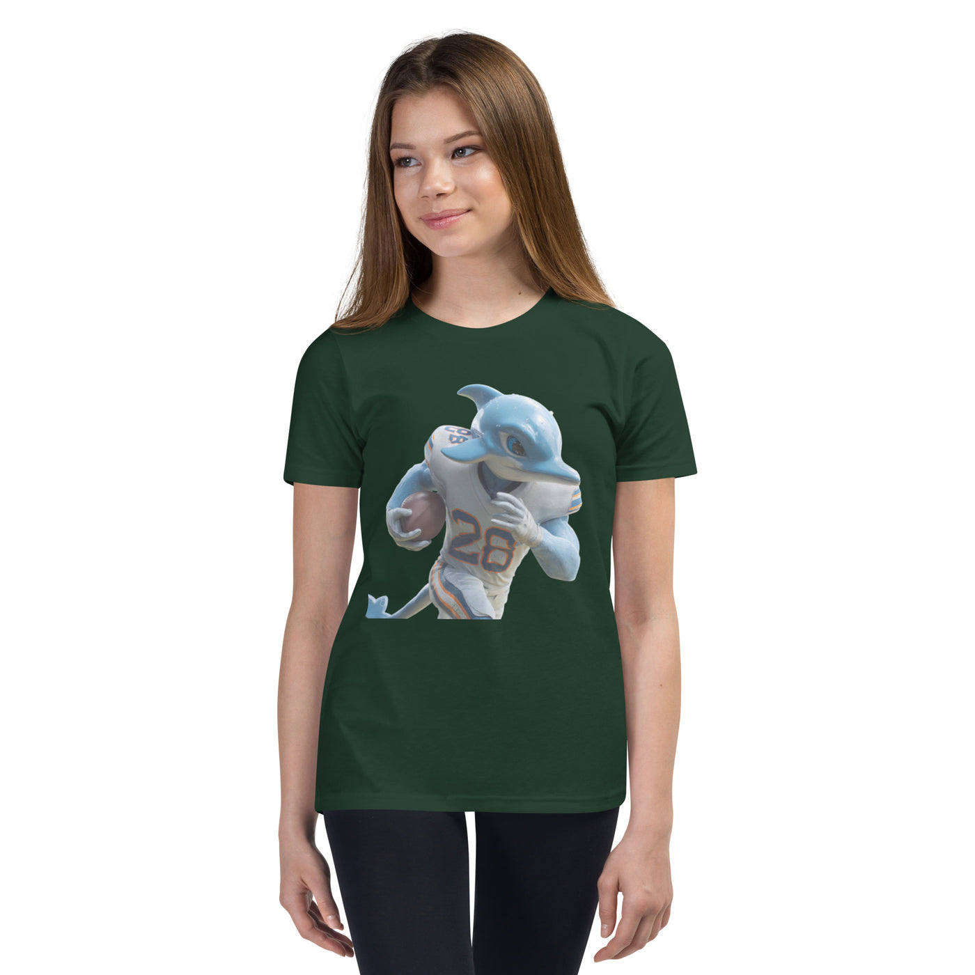 Dolphin 1 K Youth Short Sleeve T-Shirt Forest