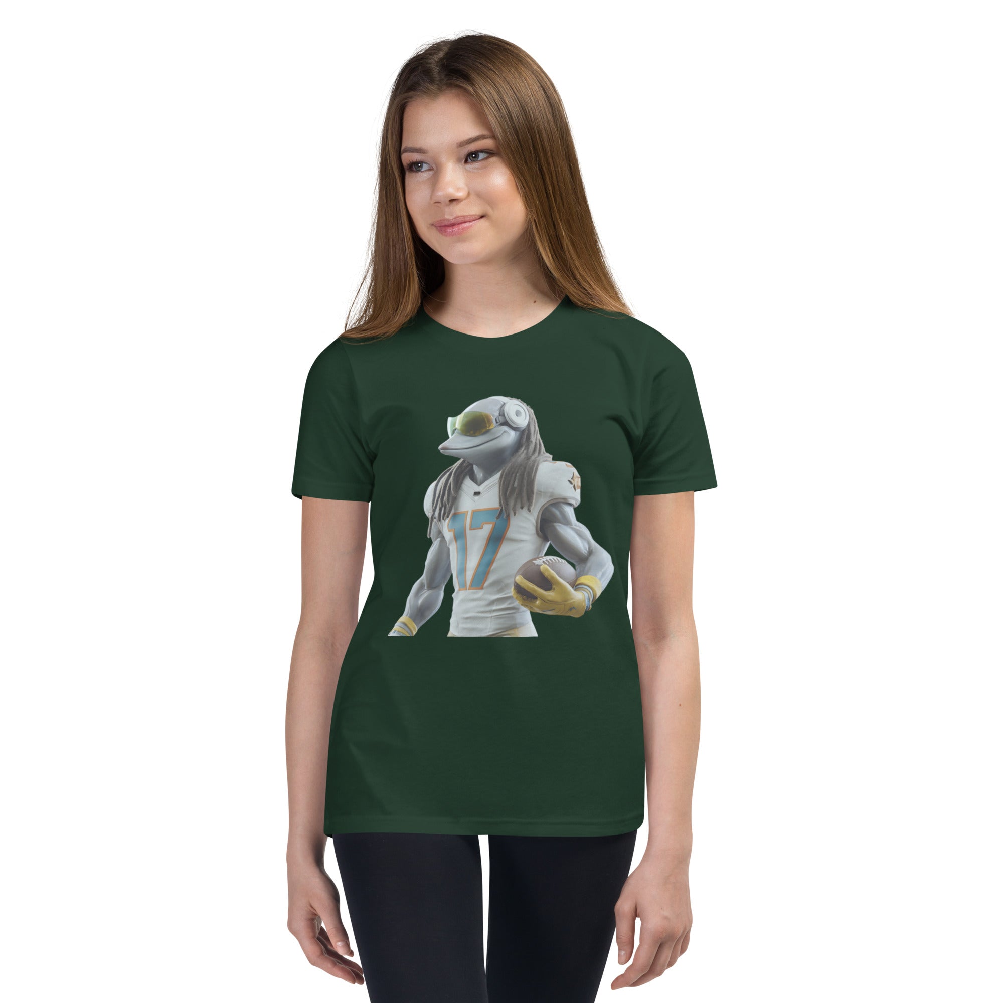 Dolphin 5 K Youth Short Sleeve T-Shirt Forest