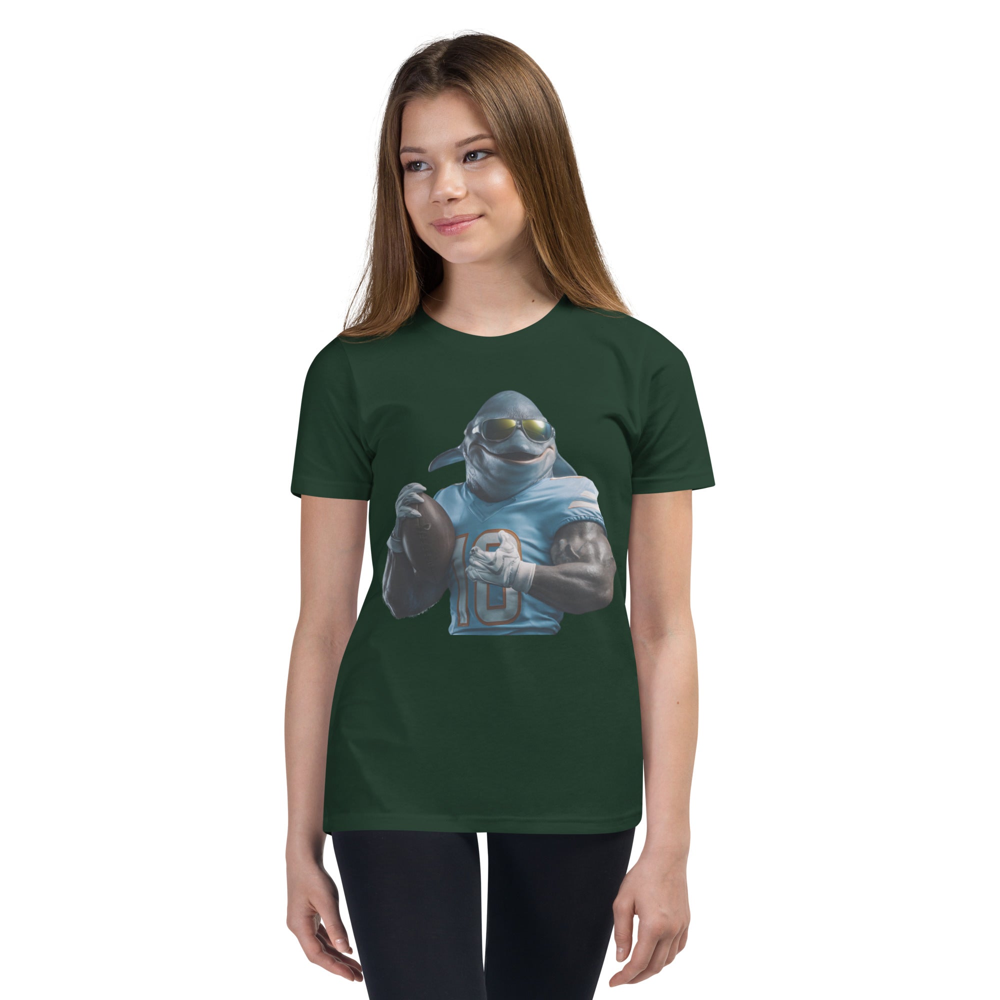Dolphin 10 K Youth Short Sleeve T-Shirt Forest