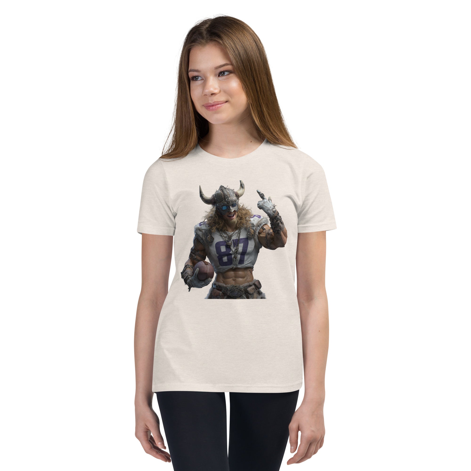 Viking 10 K Youth Short Sleeve T-Shirt Heather Dust
