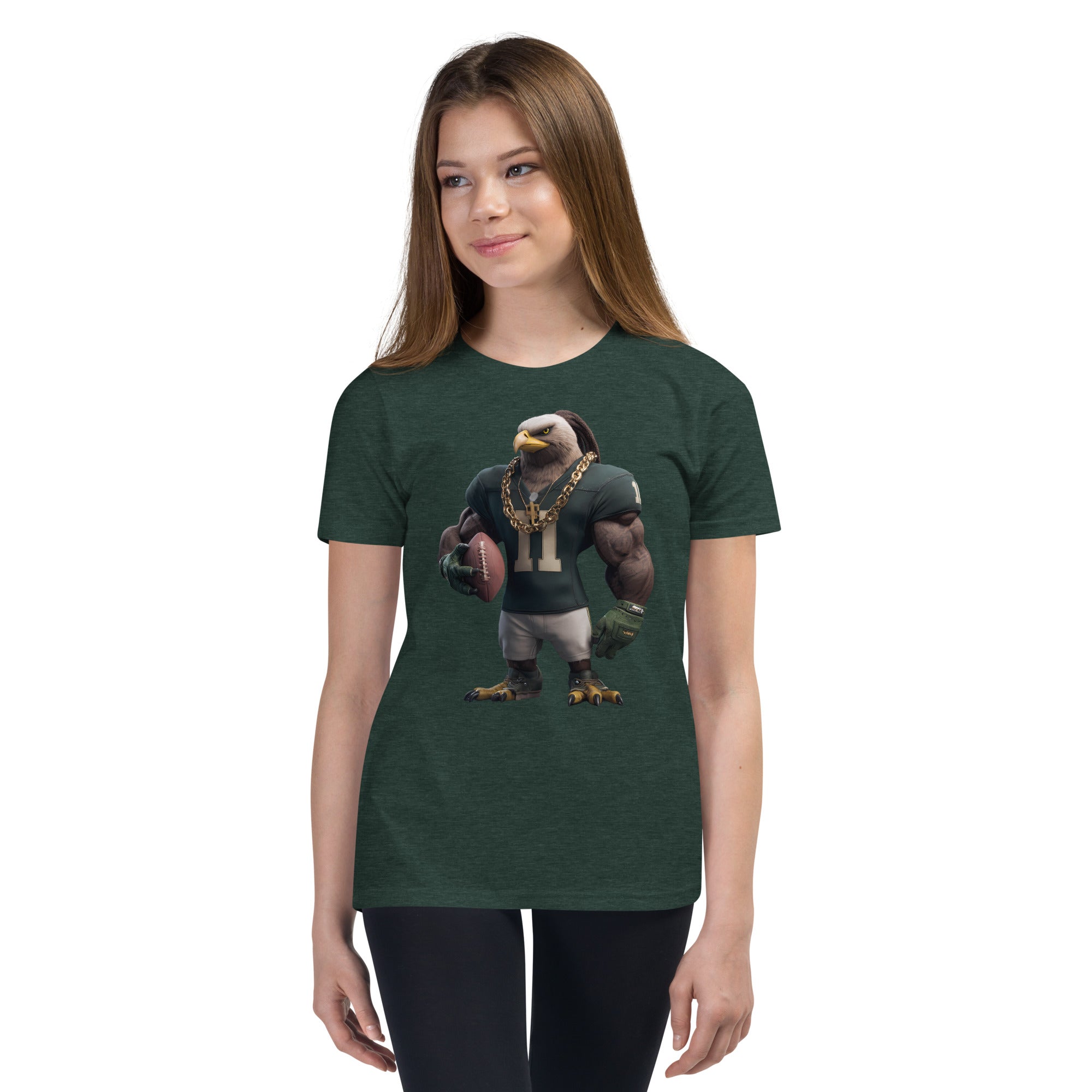 Eagle 5 Youth Short Sleeve T-Shirt Heather Forest