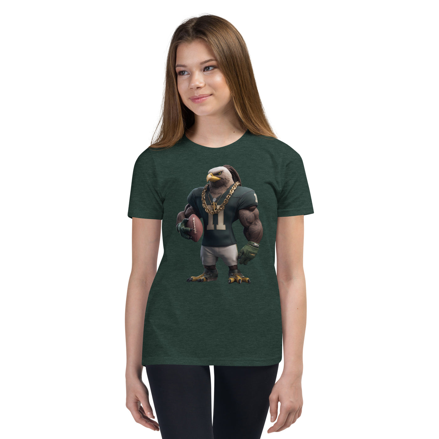 Eagle 5 Youth Short Sleeve T-Shirt Heather Forest
