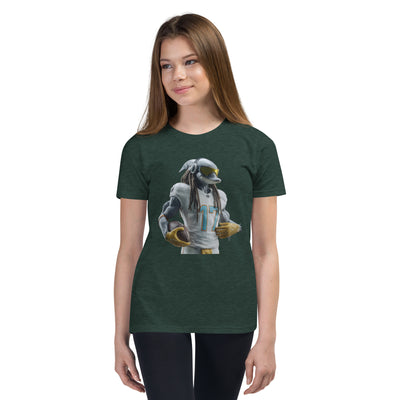 Dolphin 4 K Youth Short Sleeve T-Shirt Heather Forest