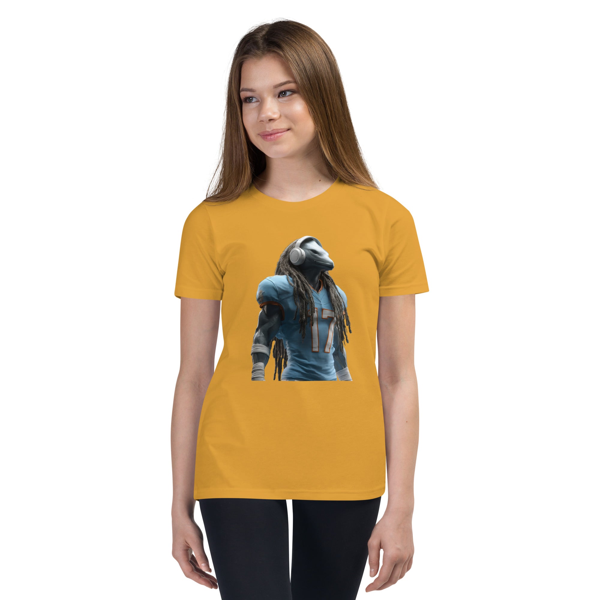 Dolphin 6 K Youth Short Sleeve T-Shirt Mustard