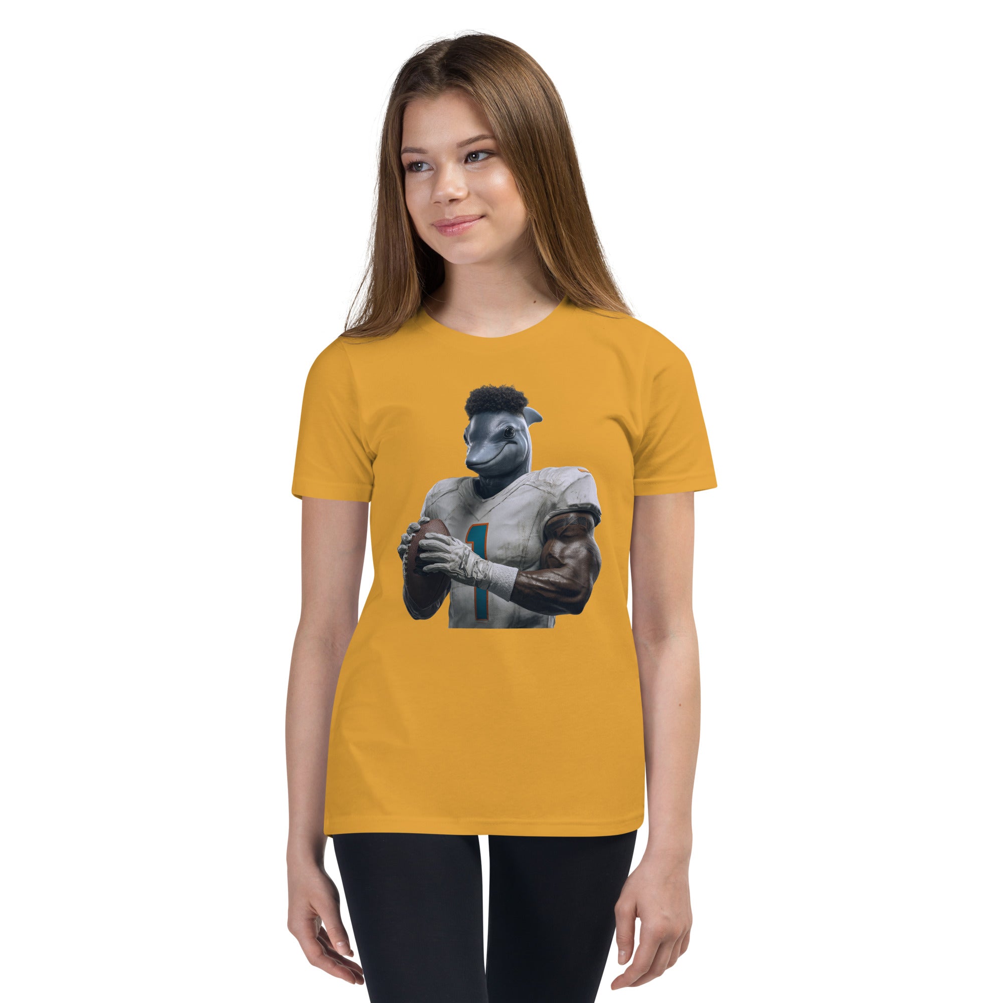 Dolphin 7 K Youth Short Sleeve T-Shirt Mustard