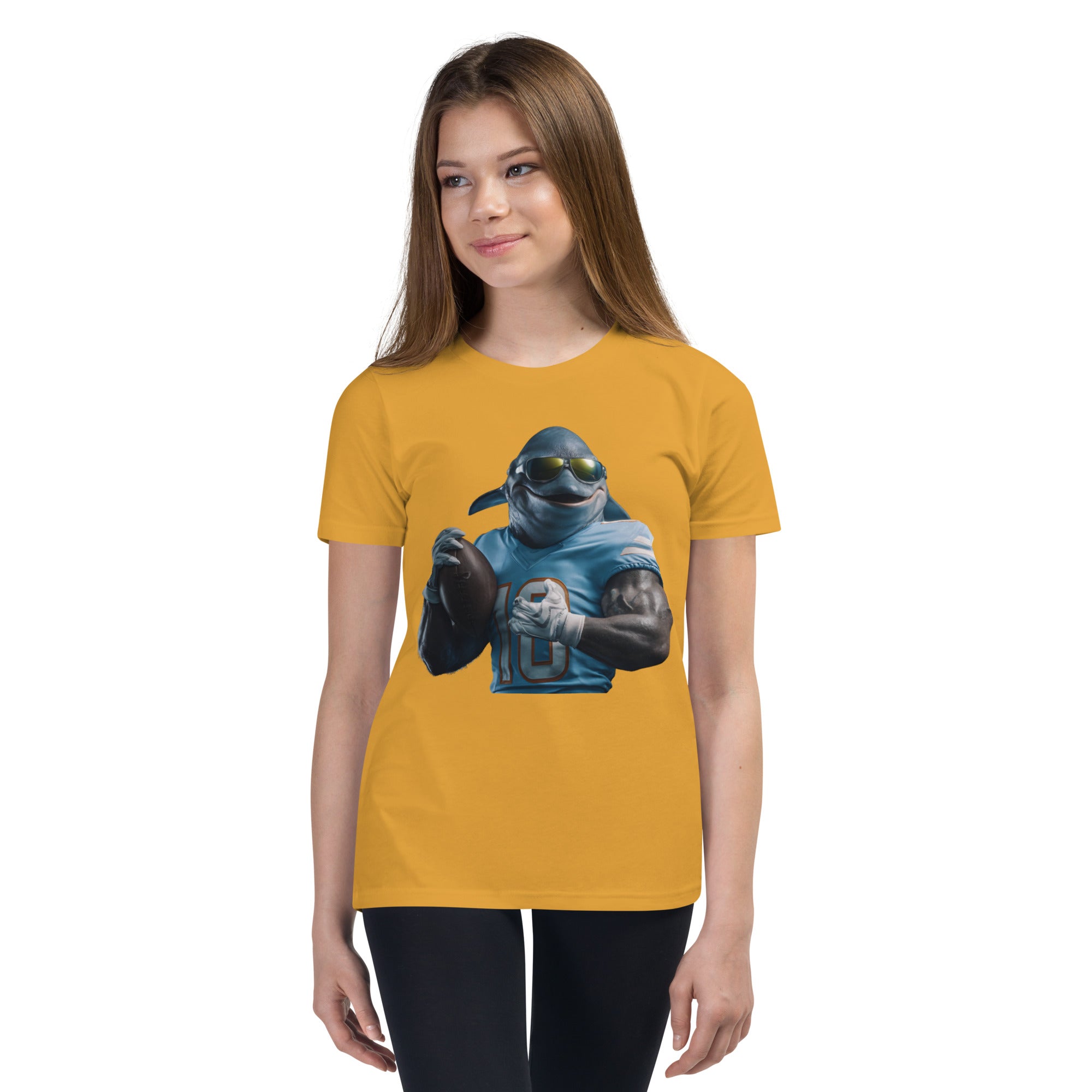 Dolphin 10 K Youth Short Sleeve T-Shirt Mustard