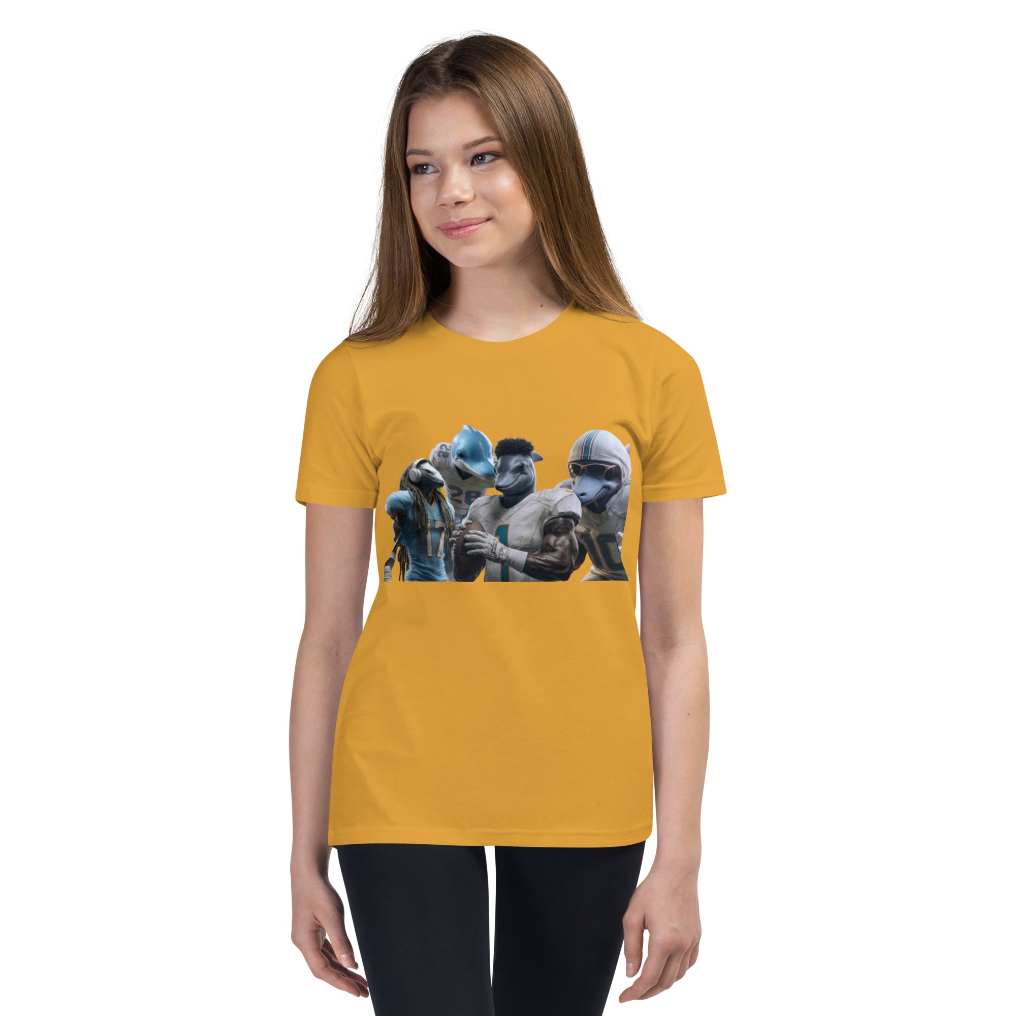 Dolphin 12 K Youth Short Sleeve T-Shirt Mustard