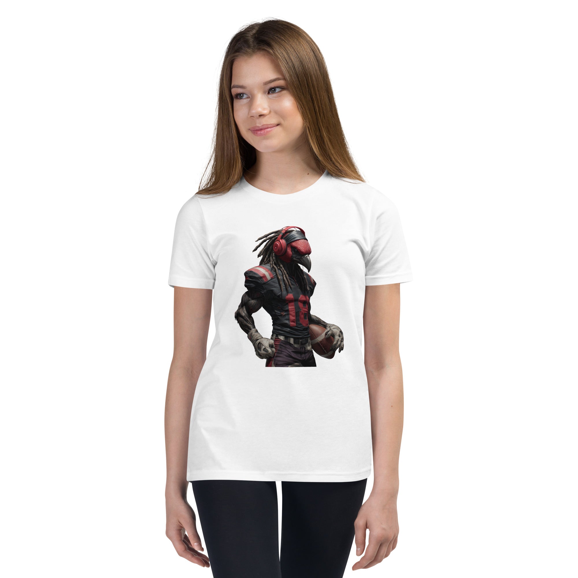 Cardinal 3 Kids Youth Short Sleeve T-Shirt White