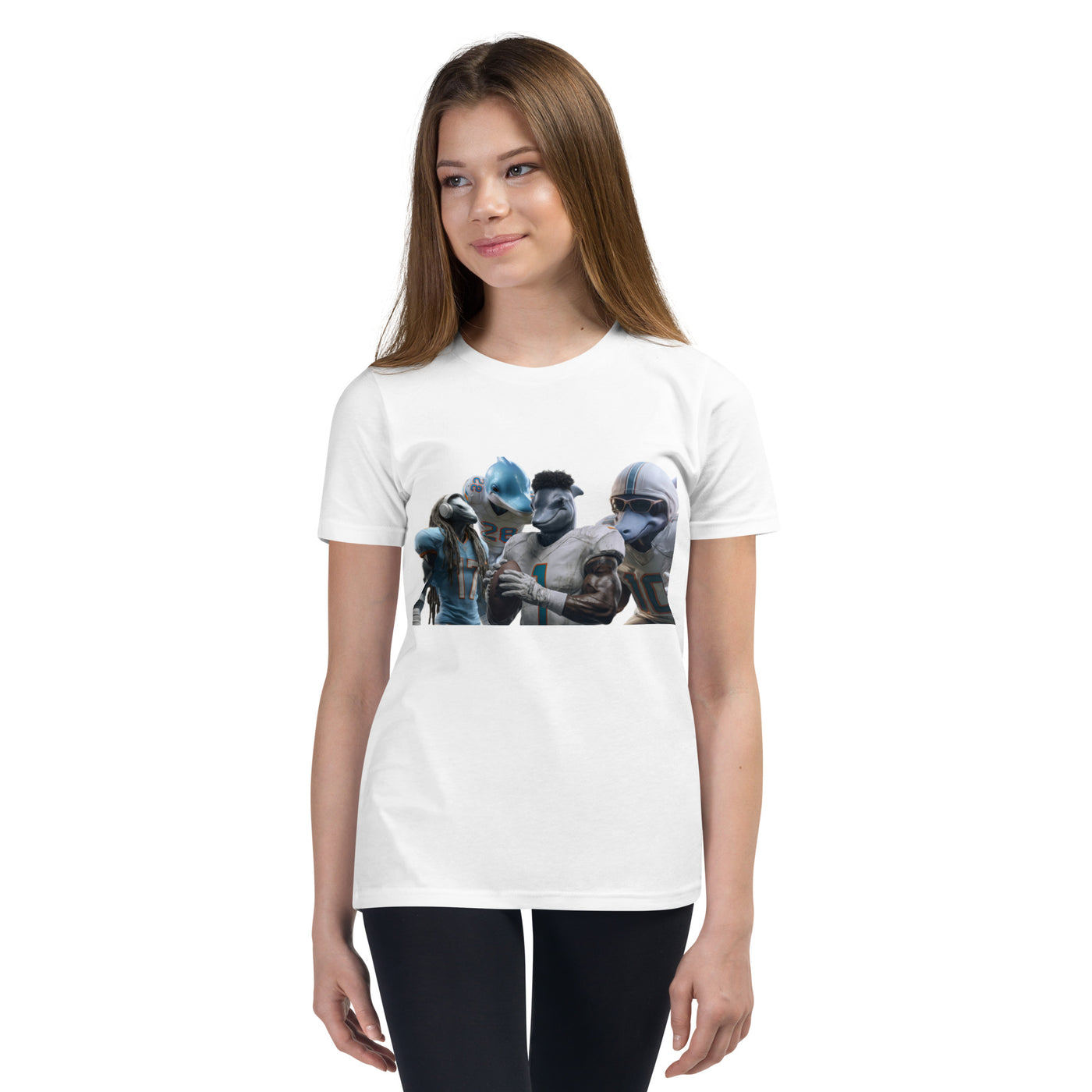 Dolphin 12 K Youth Short Sleeve T-Shirt White